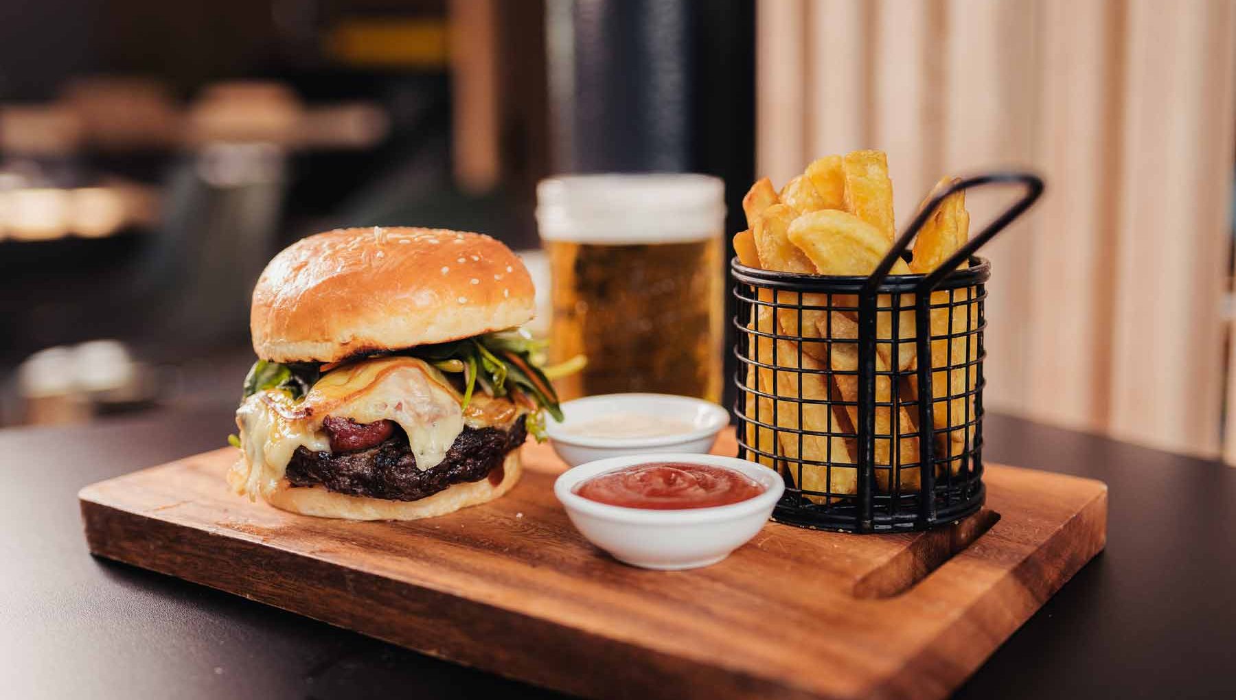 Atura Wellington - Burger and Chips