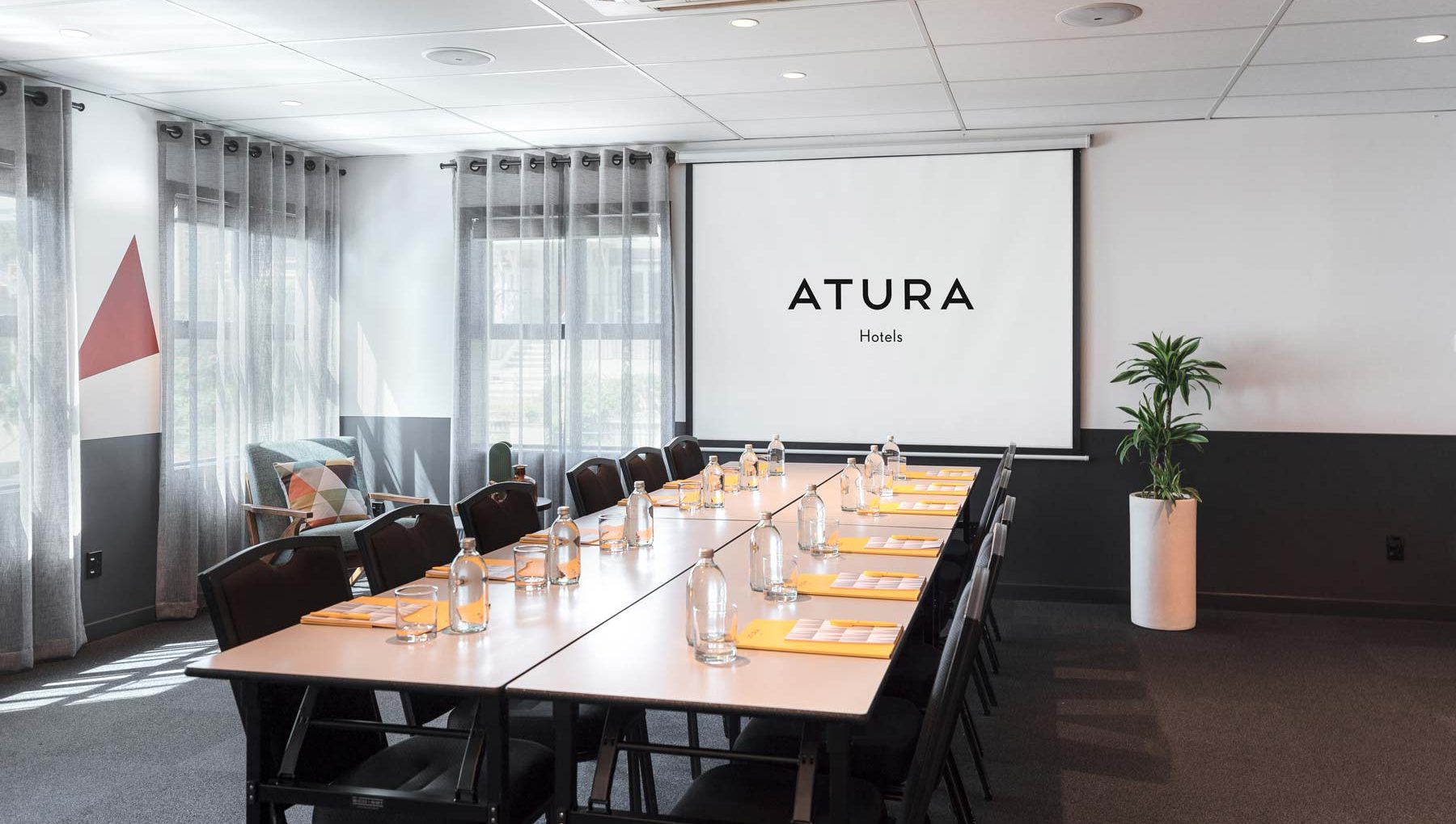 Mansfield 1 - Boardroom Setup - Conference Rooms - Atura Wellington